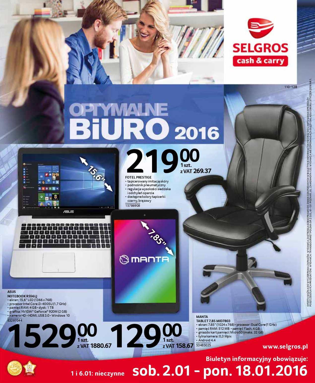 Gazetka promocyjna Selgros str. 1