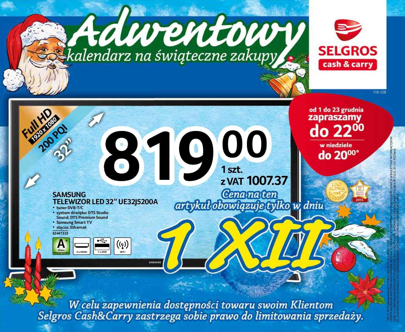 Gazetka promocyjna Selgros str. 1