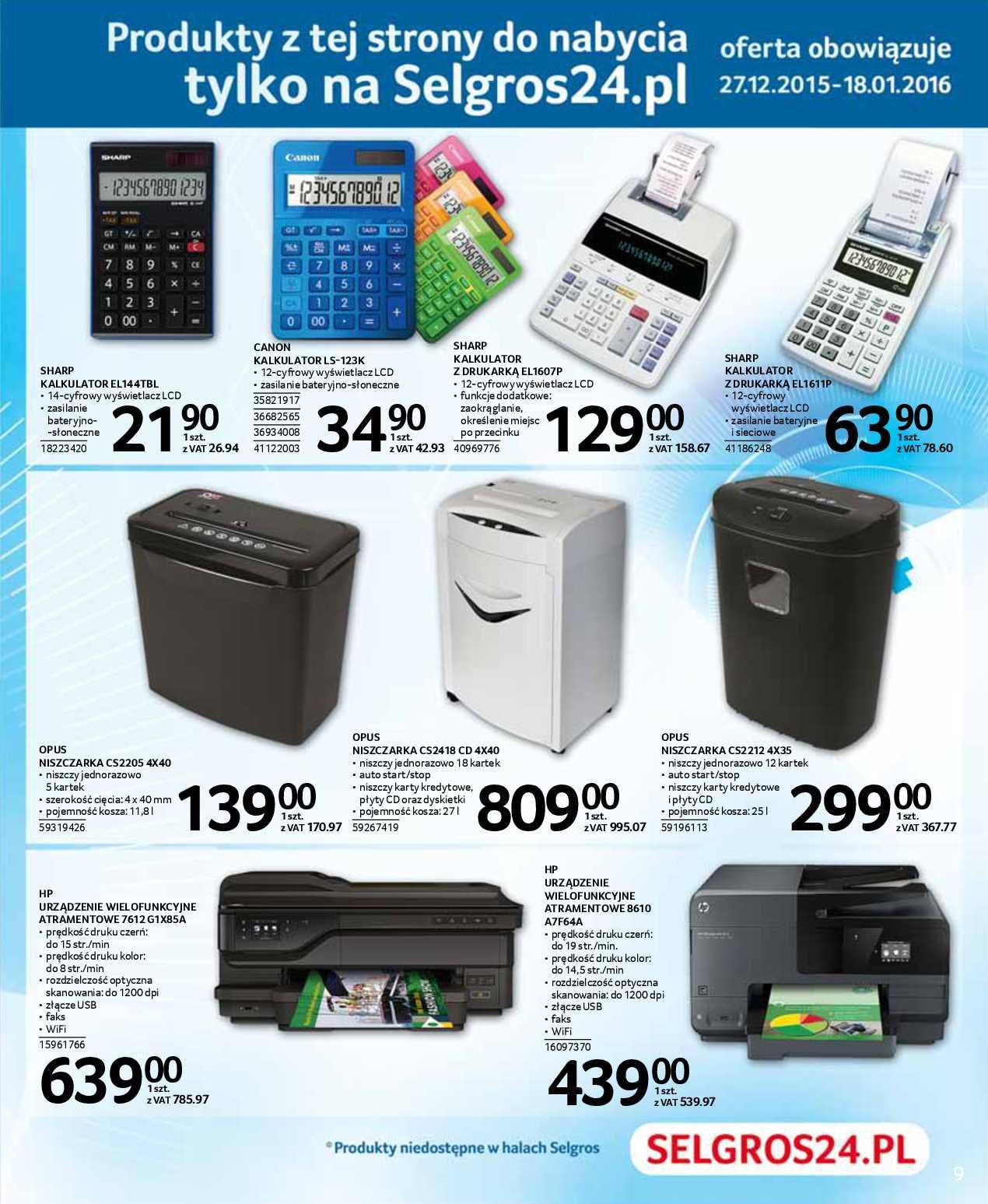 Gazetka promocyjna Selgros str. 9