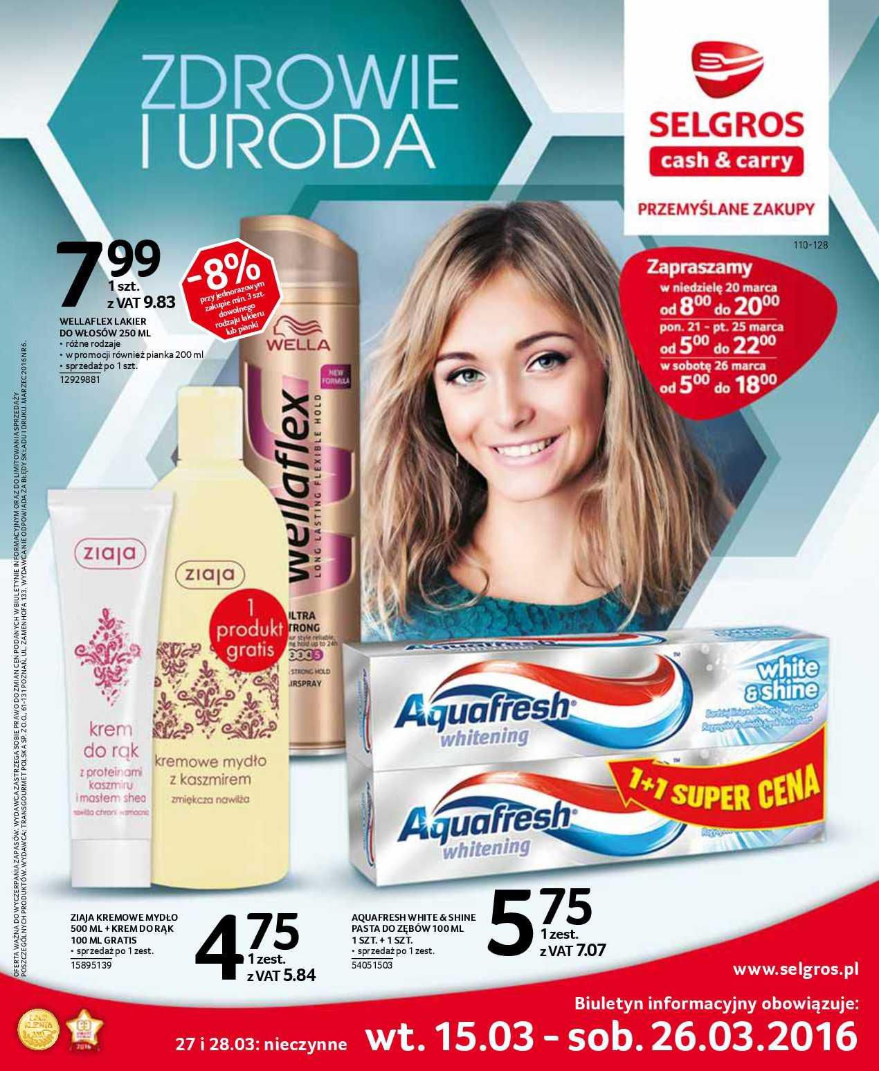 Gazetka promocyjna Selgros str. 1