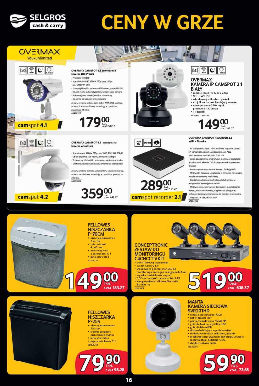 Gazetka promocyjna Selgros str. 16