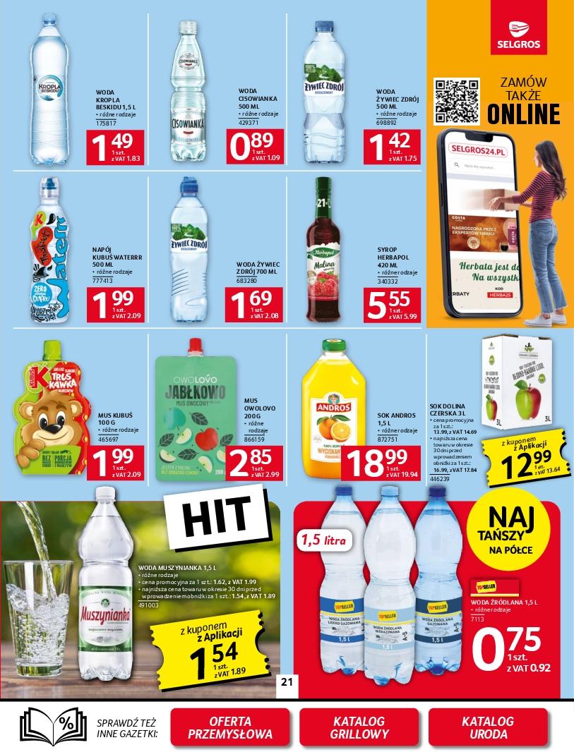 Gazetka promocyjna Selgros str. 21
