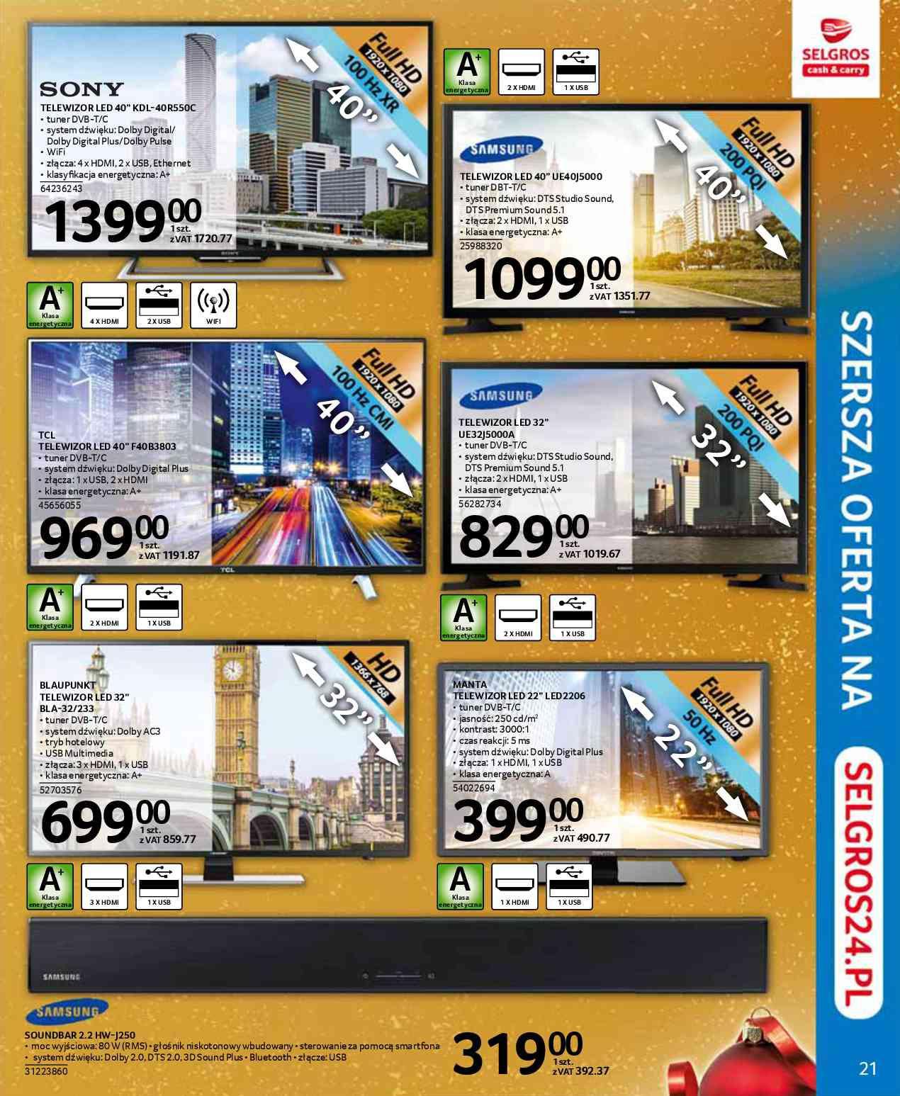 Gazetka promocyjna Selgros str. 21