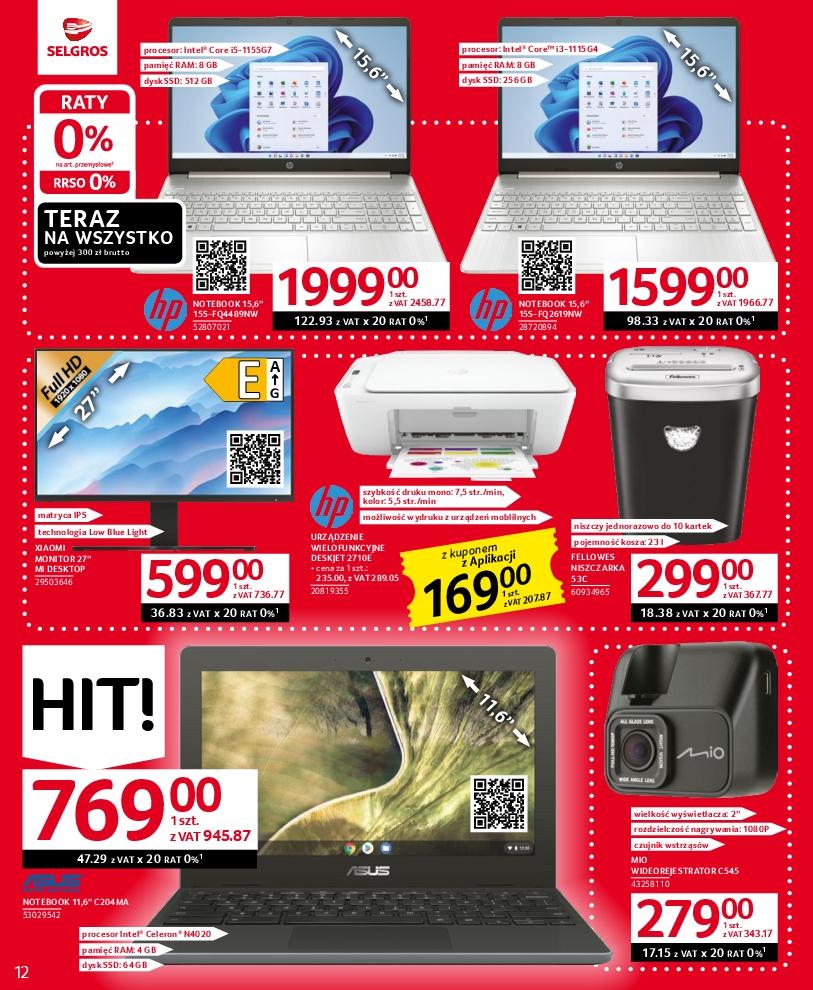 Gazetka promocyjna Selgros str. 12