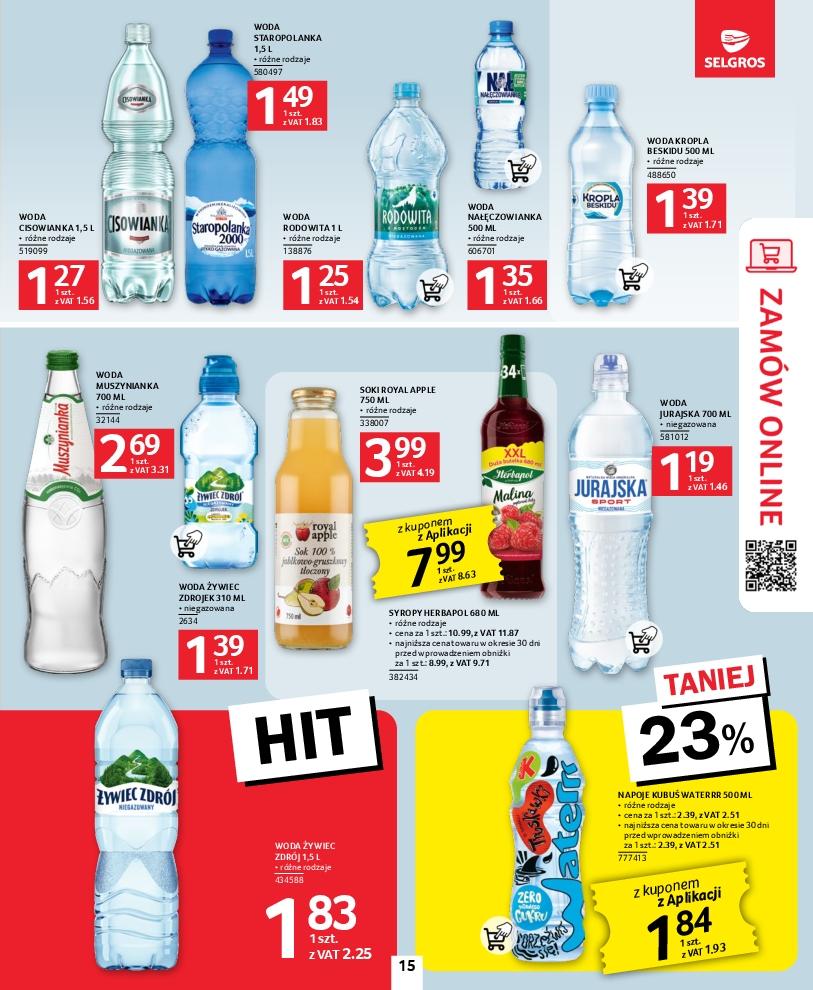 Gazetka promocyjna Selgros str. 15