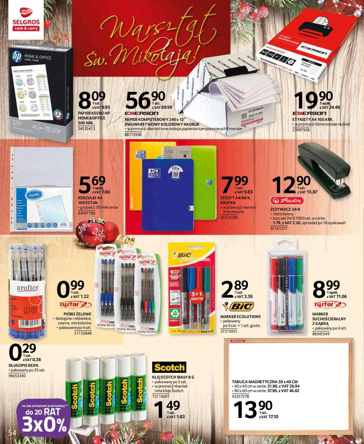 Gazetka promocyjna Selgros str. 54
