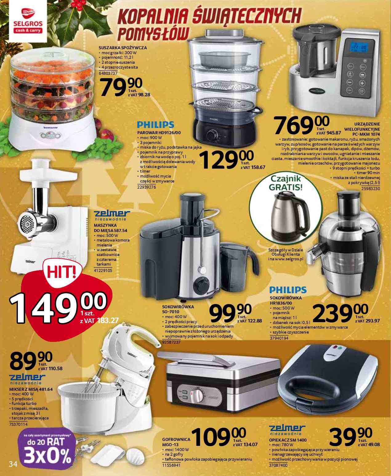 Gazetka promocyjna Selgros str. 34