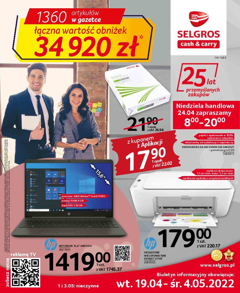 Gazetka promocyjna Selgros str. 1