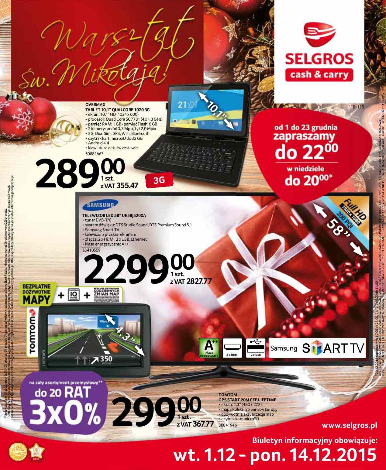 Gazetka promocyjna Selgros str. 1