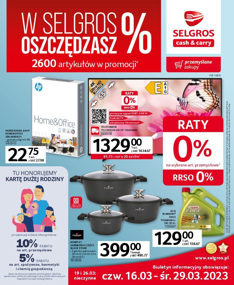 Gazetka promocyjna Selgros str. 1