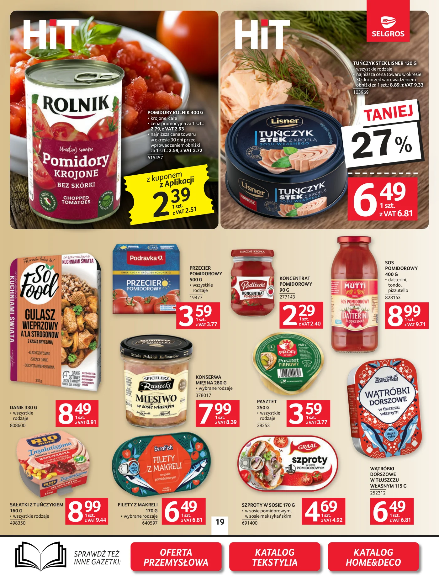 Gazetka promocyjna Selgros str. 19