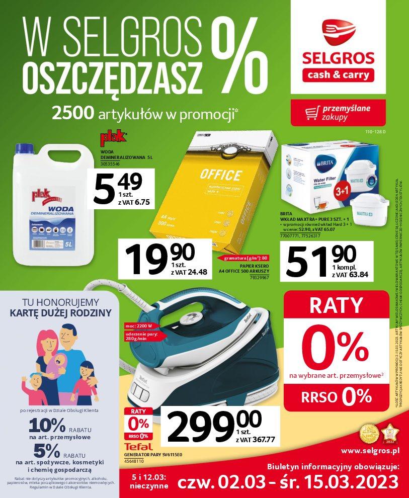 Gazetka promocyjna Selgros str. 1