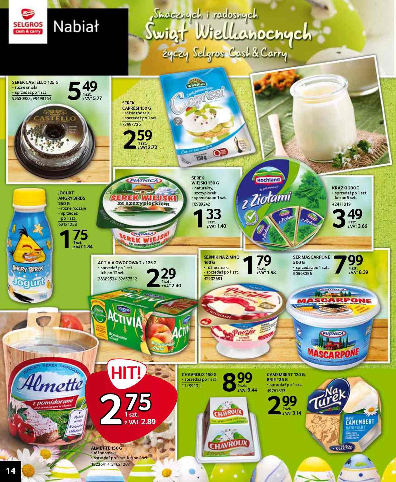 Gazetka promocyjna Selgros str. 14