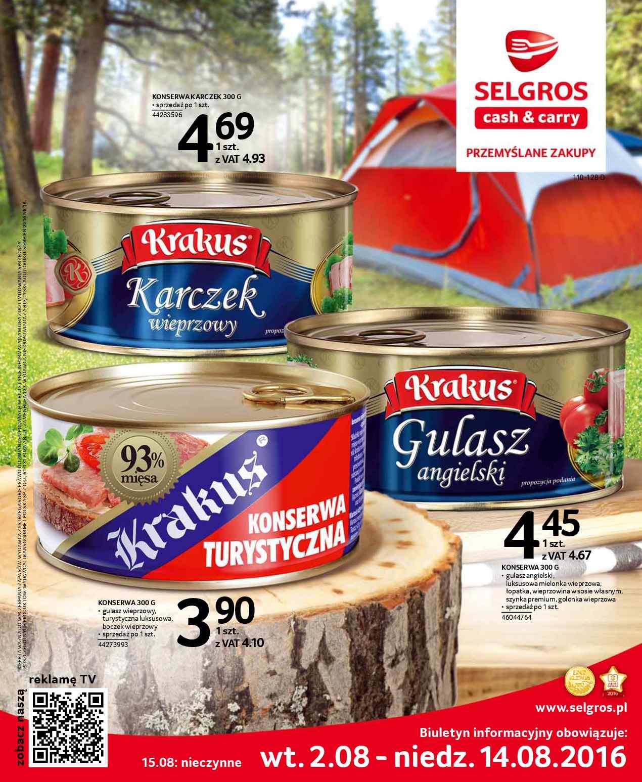 Gazetka promocyjna Selgros str. 1