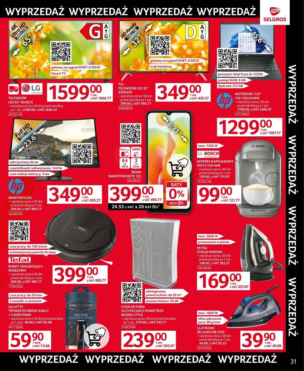 Gazetka promocyjna Selgros str. 31