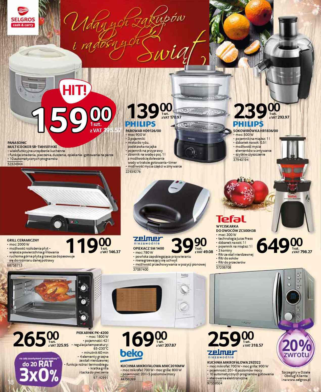 Gazetka promocyjna Selgros str. 18