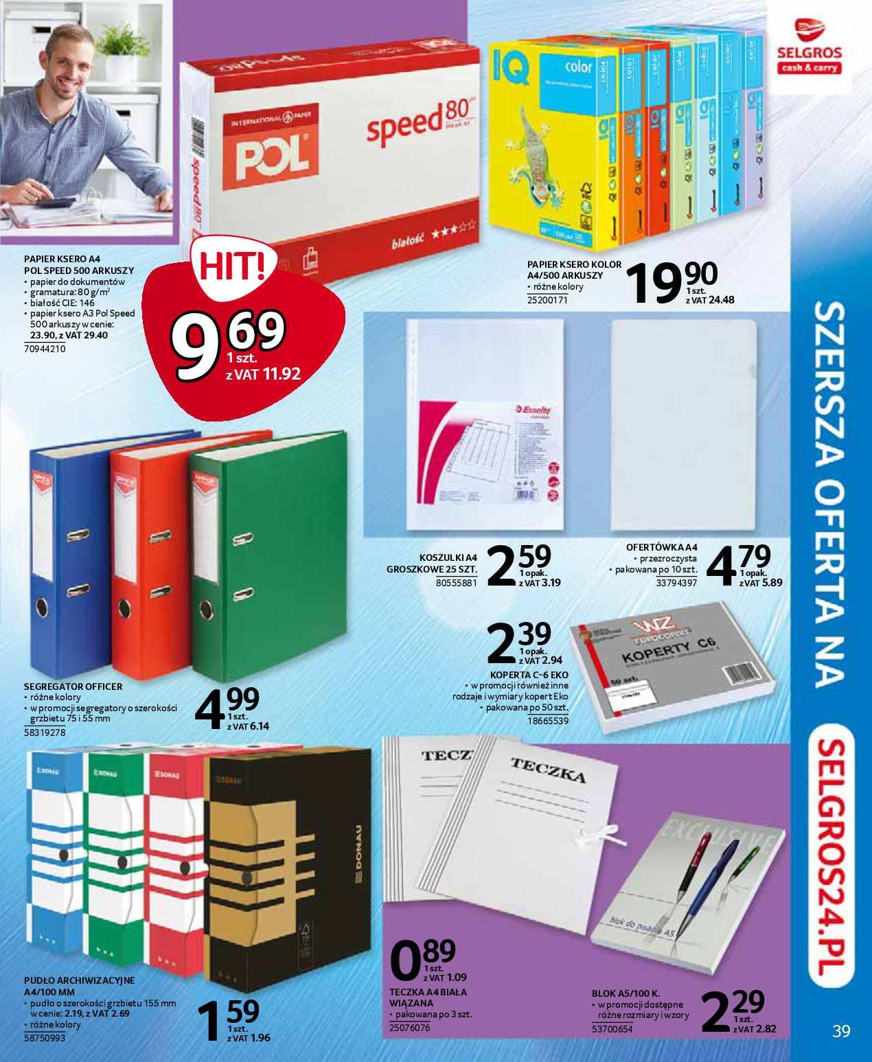 Gazetka promocyjna Selgros str. 39