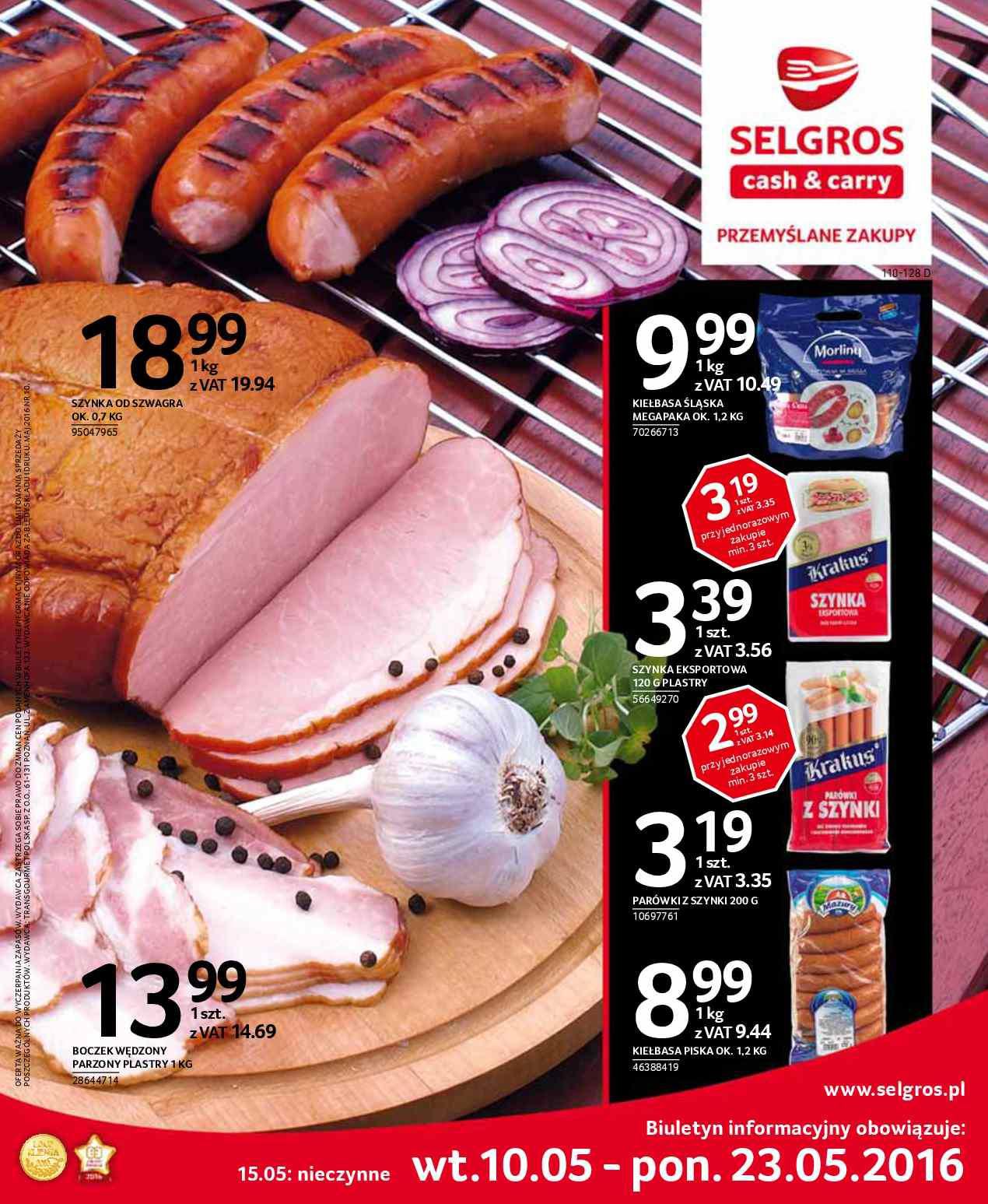 Gazetka promocyjna Selgros str. 1