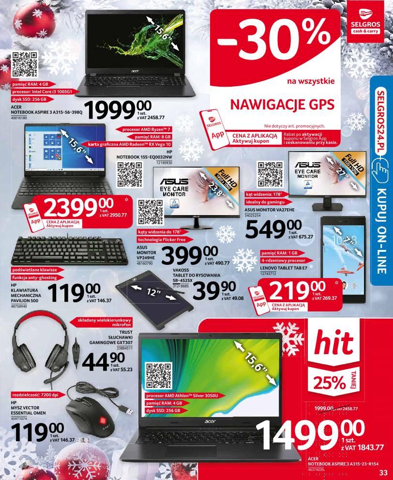 Gazetka promocyjna Selgros str. 33